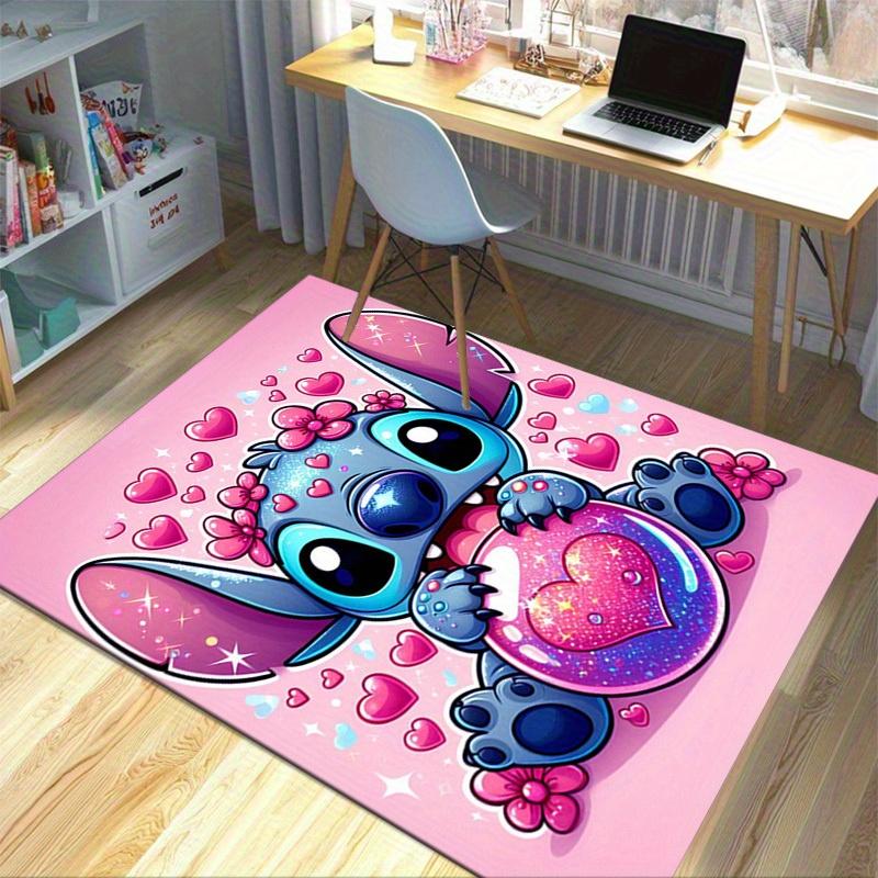 1pc. Cute Stitch Heart-Shaped Rug - Perfect for Home, Office, or Outdoor Decor - Ideal Gift Ideaz0414275