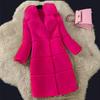Winter Warm Artificial  Faux  Fur Coat Long Coat Luxury Coats Plus Size Women Warm Collar Women's Winter Jacket