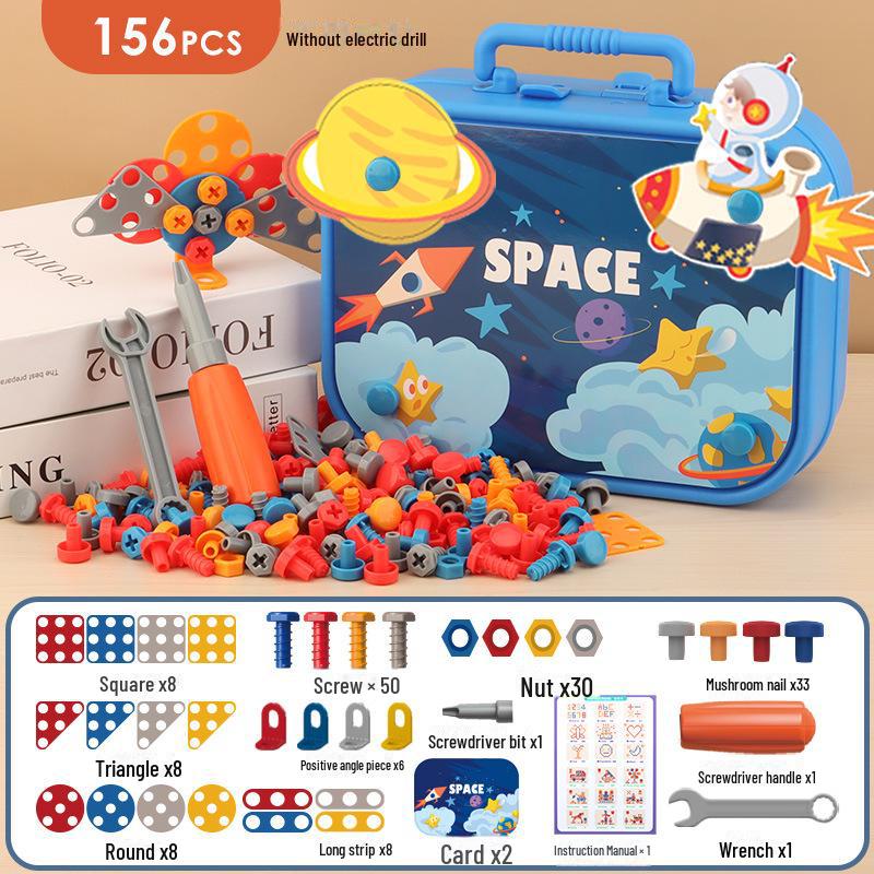 

Дитяча розвиваюча гвинтова іграшка: Електрична дриль і ящик для інструментів для хлопчиків