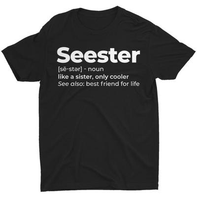Lustiger Spruch Bestes Freundin T-Shirt Für Mädchen Frauen Seester Wie Eine Schwester