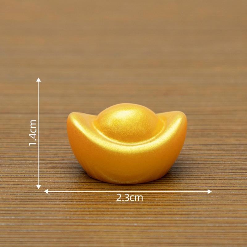 New Year's Wealth-attracting Golden Large Medium and Small Ingots Decorative Accessories Mini Desktop Miniature Ornaments