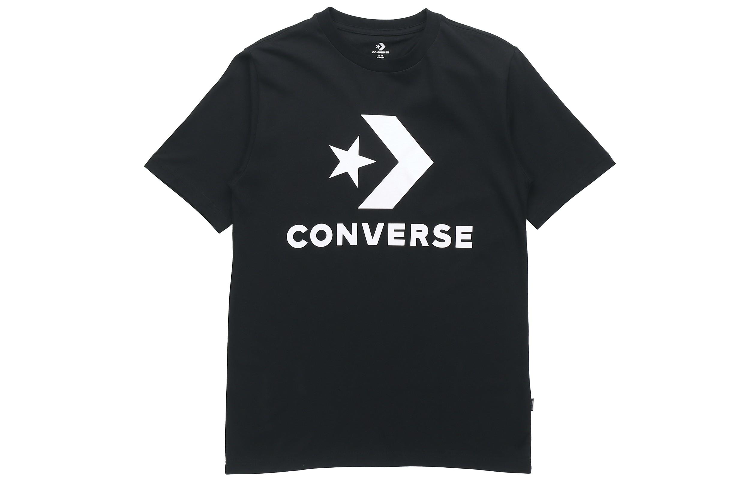 Converse T Shirts Men s Black Crew Neck Moderate Straight Fit 10018568-A01 S