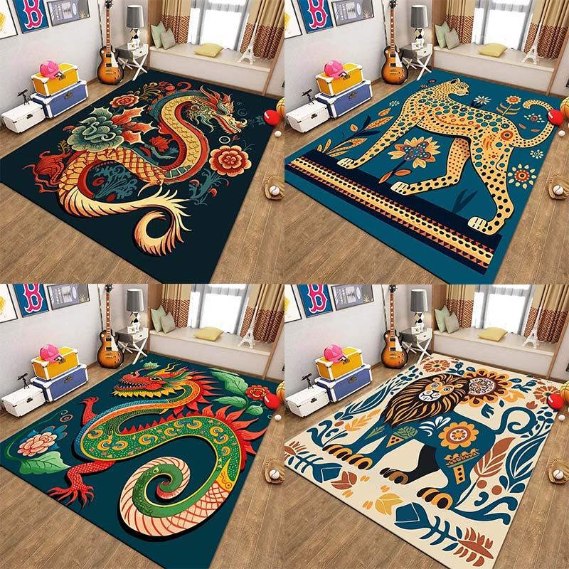 Chinese Zodiac Traditional Animal Floor Mat Door Decoration Home Living Room Floor Mat