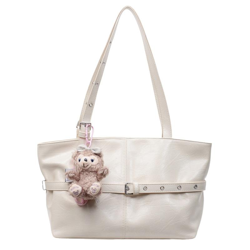 Spring and summer hot sale Korean college style simple oil wax pitot bag commuting versatile high quality versatile shoulder women's bag