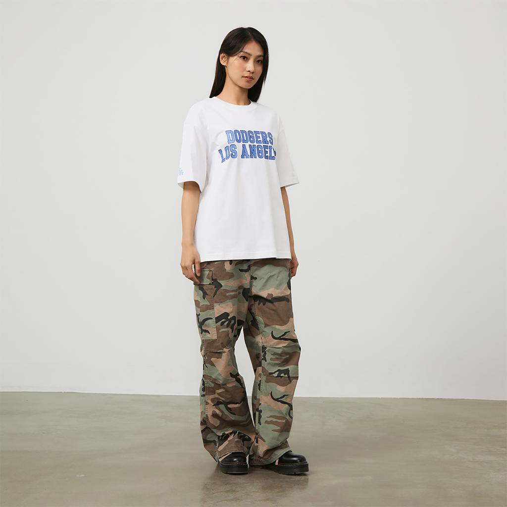 New MLB Los Angeles Dodgers T Shirt Men's Ecru 3ATSV0643-07WHS