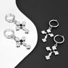 Cross Love Earrings Stainless Steel Does Not Fade, the Source of High-quality Ear Clips of the Same Style for Men and Women