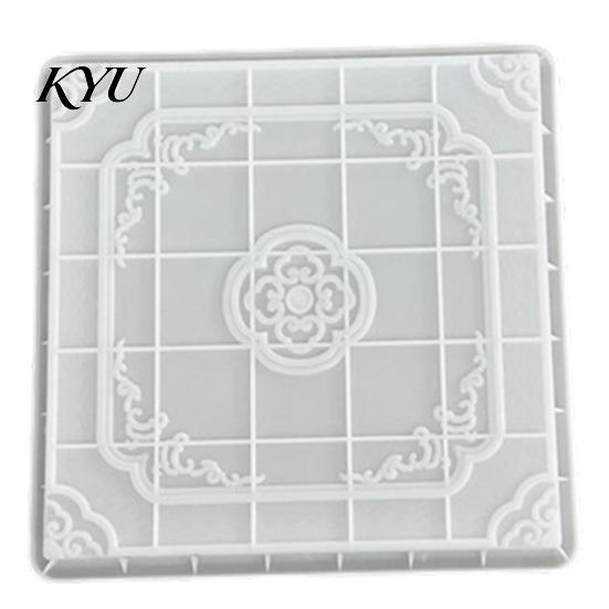 Garden Bed Stepping Stone Tool Reusable Concrete Path Mold, DIY Pavement Cement Mould, Outdoor Decor Crafting Patio Walkway Making Mold for