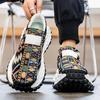 Men'S Platform Sneakers Autumn New Breathable Comfortable Vintage Casual Shoes Fashion Height Increase Outdoor Vulcanized Shoes