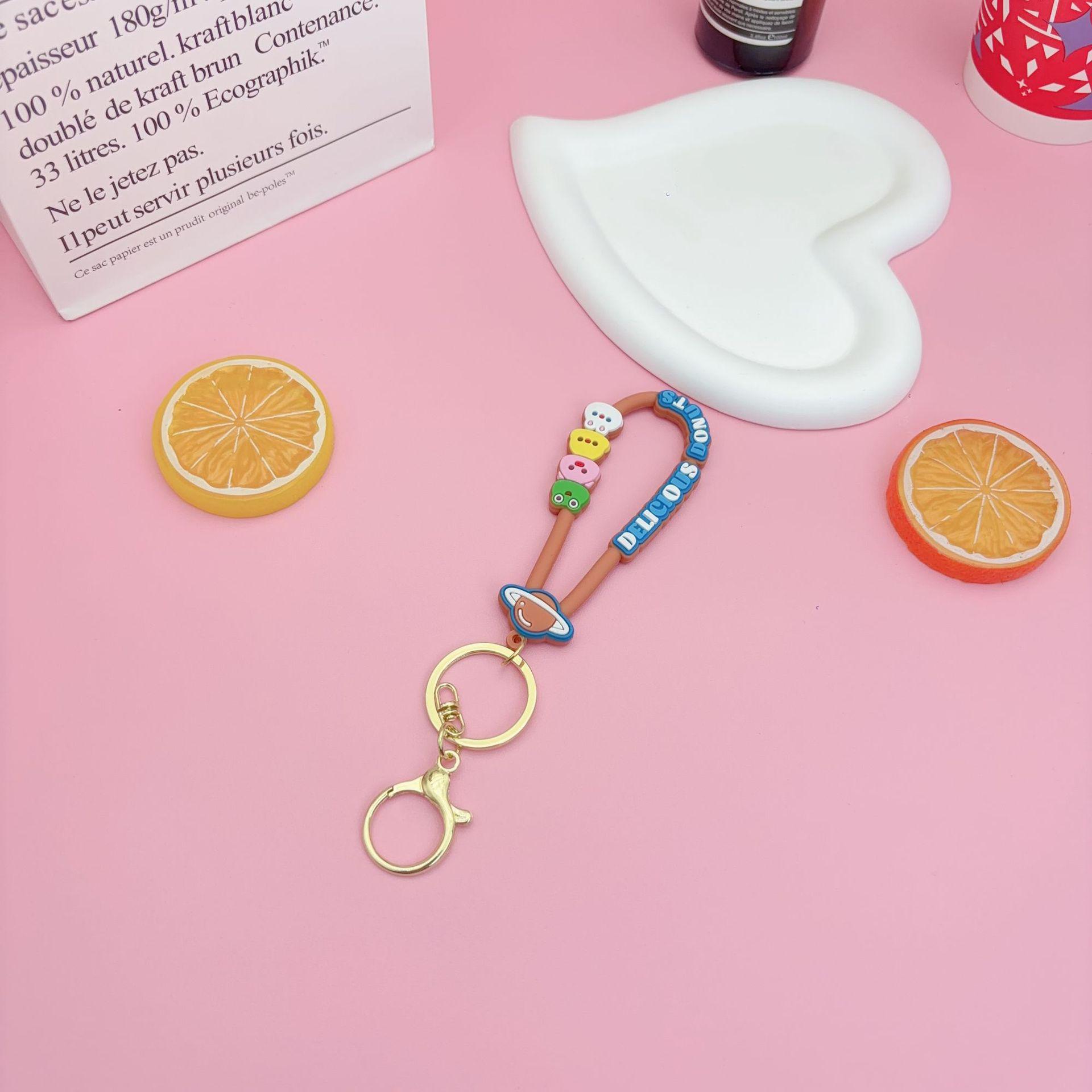 Creative Cartoon Animal Keychain: Soft Rubber, Glitter Bottle, Trendy Accessory