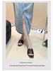 Plus Size Women's Summer Outdoor Flat Slippers for Wide Feet - French Beach Sandals