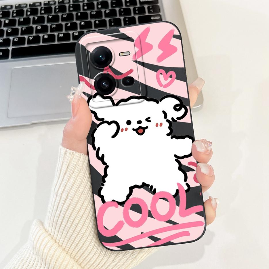 For Vivo V25 5G Case Vivo V25e V2201 V2202 Cute Dog Cartoon Cover Shockproof Phone Case For Vivo V25e V 25 E VivoV25 Soft Fundas
