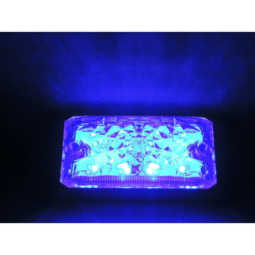 Nippon Body Parts Truck Supplies JB LED Square Big Marker Blue Compatible High-Intensity 12/24V LSL-505B