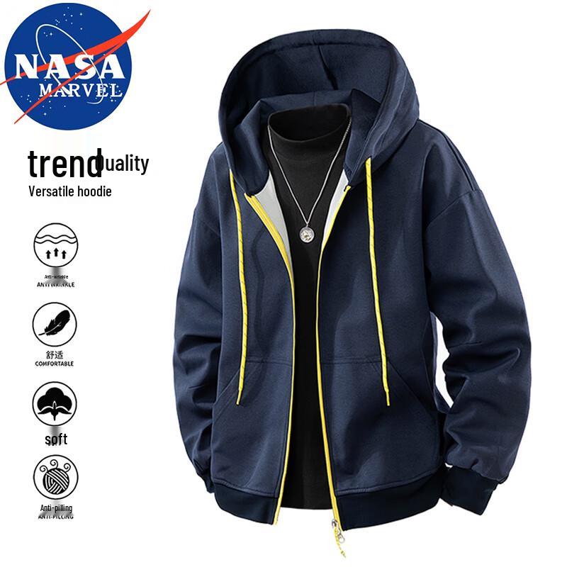 

NASA MARVEL Men s Hooded Zip-Up Sweatshirt XL