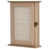 Key Cabinet with 6 Hooks Vintage Style Wooden Wall Furniture for Keys 20x6.5x26.5cm Wood