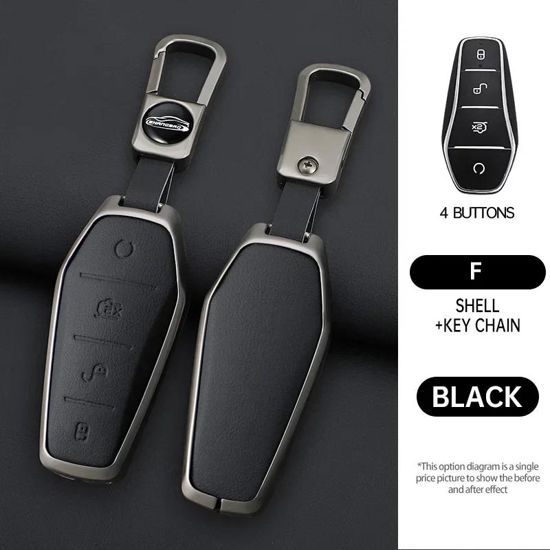 

Leather Shell Fob Protector Case Key Cover For Byd Song Plus Yuan Pro Atto 3 Han Ev Dolphin 4 E2 Song X Qin Tang Bag Accessories
