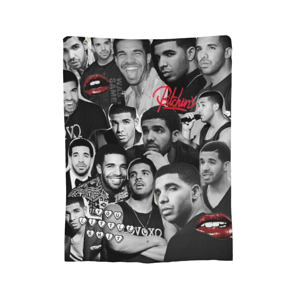 Stylish Drakes Iceman Album Blankets Ultra-Soft Flannel Cozy Throw Blankets Machine Washable