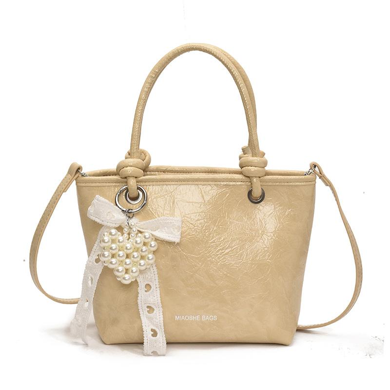 Solid Color Handbag Women's New Fashion Shoulder Messenger Bag