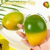 Strawberry Mango Pinch Color Change Slow Rebound Release Stress Relieving Ball Tpr Material Interactive Sensory Game Toys