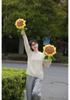 Soft Sunflower Plush Toy: Cute Expression Pillow or Wedding Ornament