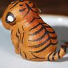 Langlebige Teedekoration in Tigerform, klein, besonders