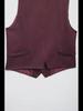Sleeveless Slim Vest & Wide-Leg Pants Women's Suit