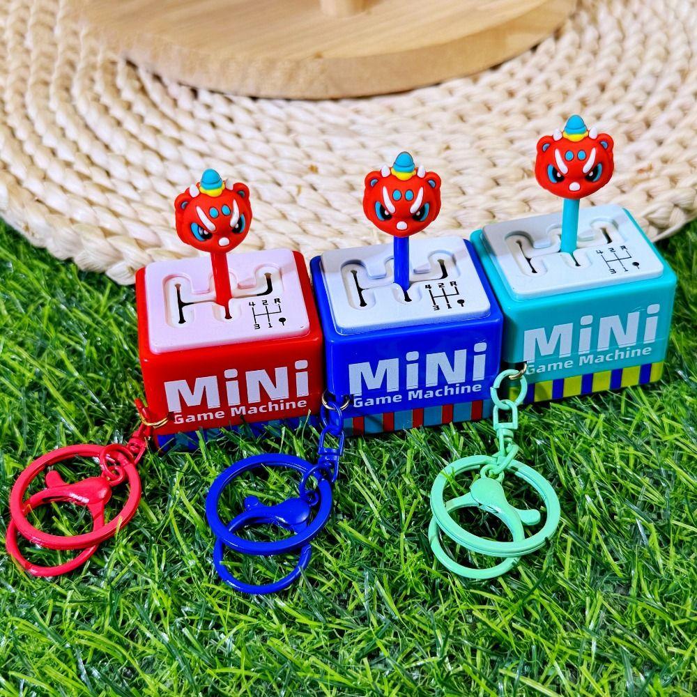 Electronic Gear Position Keychain Mini Fingertip Button Key Ring  Finger Toys