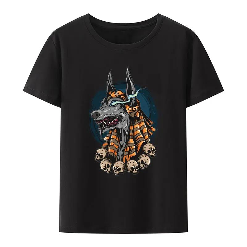 Anubis The Egyptian God of Mummies Print T Shirt Men Wome... S