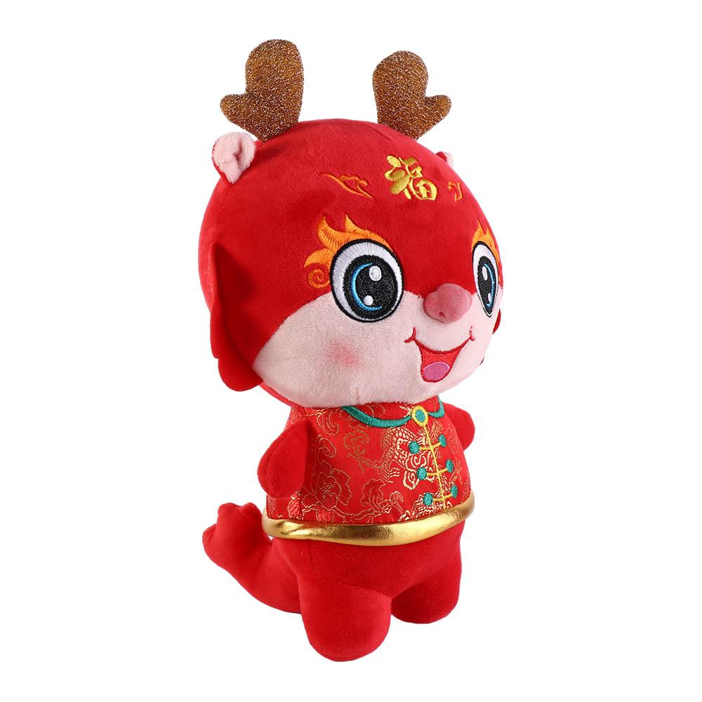 Tang Suit Dragon Year Plush Toy Stuffed Lucky Dragon Doll Plushies  Girls Toys