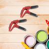 1 Set Magnetic Paint Brush Holder Clips Tin Opener DIY Parts For Home Improvement Paint Brush Clip Hand Tools Accessories
