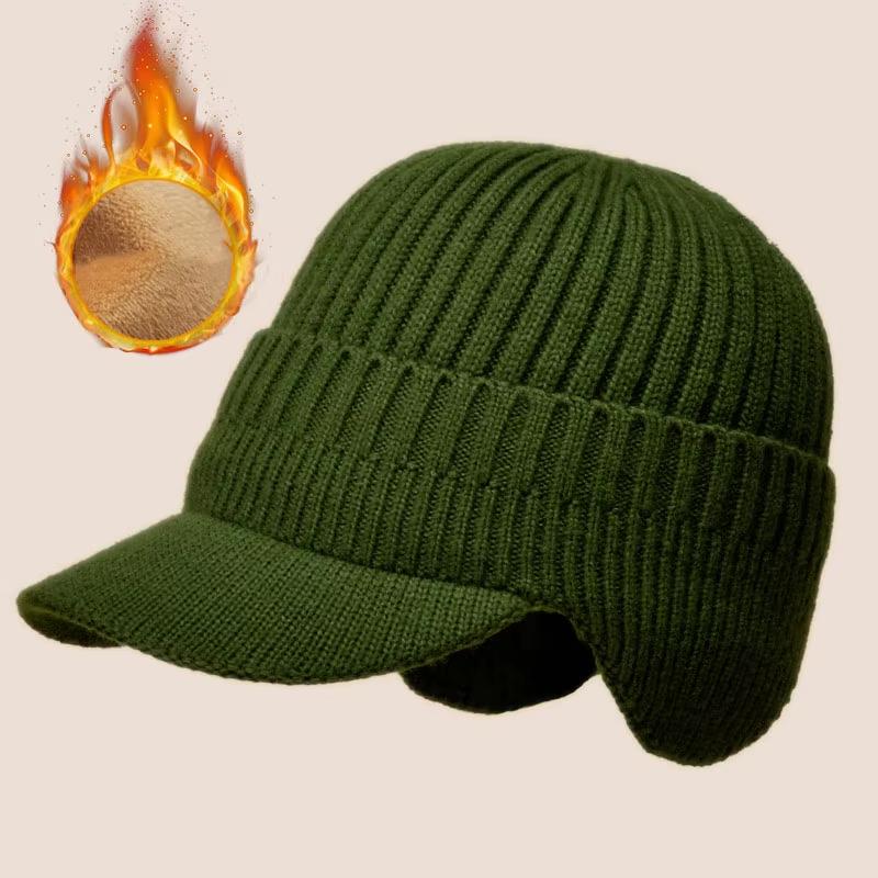 Verdicken Outdoor Winter Ohrenschutz Lässig Radfahren Ohrklappen Strickmütze Mützen Beanie Warme Mütze Für Männer