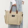 Canvas Ladies Bag Urban Simple Women Student Large Capacity Horizontal Commuter Shoulder Slanting Portable Handbag