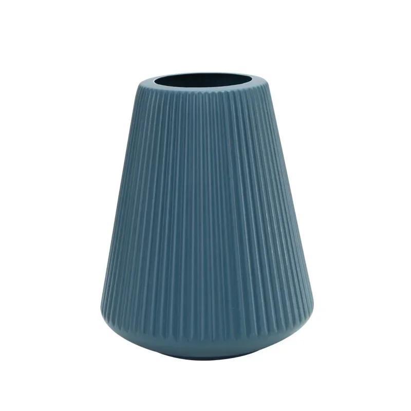 Plastic Vase Flower Arrangement Hydroponic Plant Porcelain Home Nordic Decoration Living Room European Style Decor Accessories