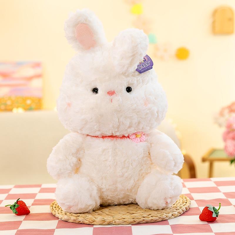 Cute Little White Rabbit Plush Toy Little Rabbit 8 Inch Boutique Doll Girl Comforting Doll Children Gift