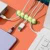 Silikon Erbsen Kabelhalter Clips Kabelmanagement Kordel Organizer Selbstklebend für Schreibtisch USB Ladekabel Stromkabel Maus