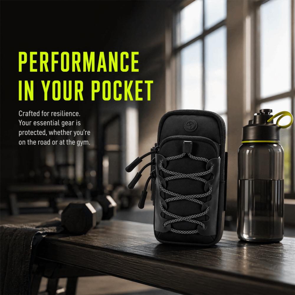 Waterproof Phone Bag for Ebike Nylon and Polyester Phone Pouch Armband for Running and Hiking