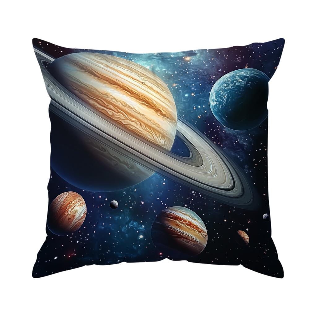 Space Planet Cushions Pillowcase Polyester Cushion Cover Throw Pillow Pillowcover Home Car Sofa Decor