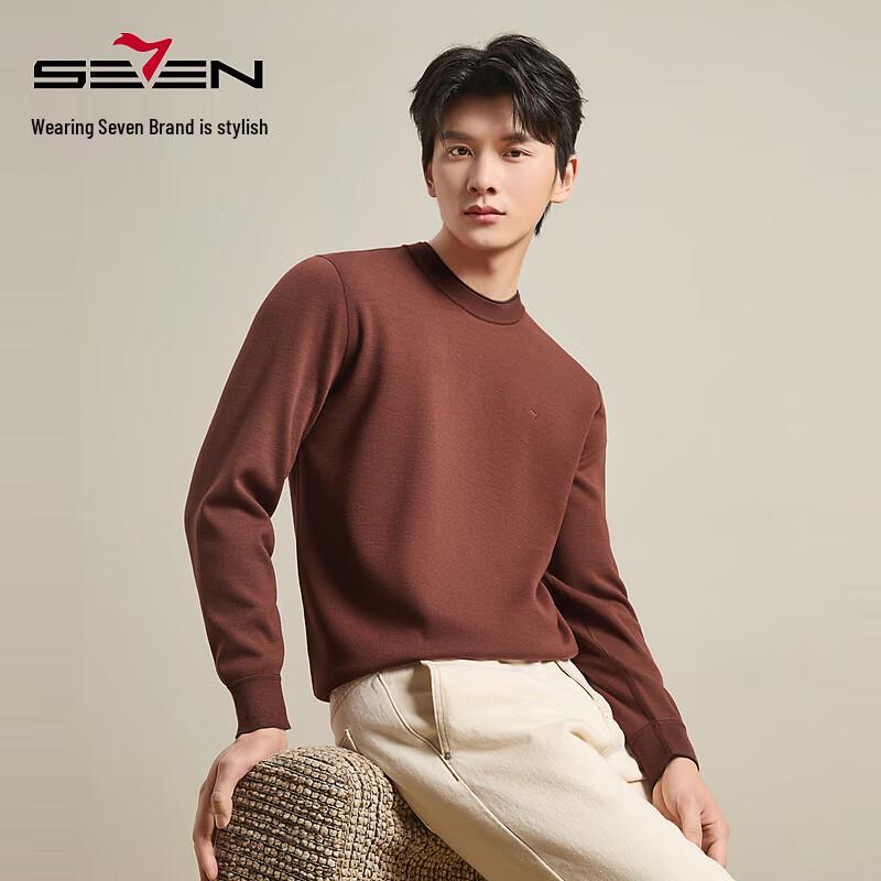 SEVEN Men's Winter Thermal Wool-Blend Knit Sweater
