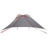 Carport Tent Grey and Orange 308 x 215 x 220 cm Polyester and Steel