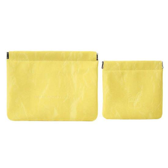 Pocket Cosmetic Bag Portable Earphone Data Cable Storage Bag Coin Purse No Zipper Self-Closing Mini Makeup Bag for Daily Outings Travel