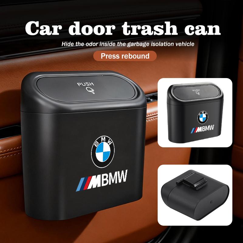 Car Door Hanging Trash Can Storage Box Auto Accessories For BMW Performance X1 M3 M6 F01 F02 E34 E36 E60 F10 F20 X6