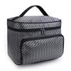 Foldable Jacquard Fabric Large Women's Makeup & Jewelry Travel Toiletry Bag