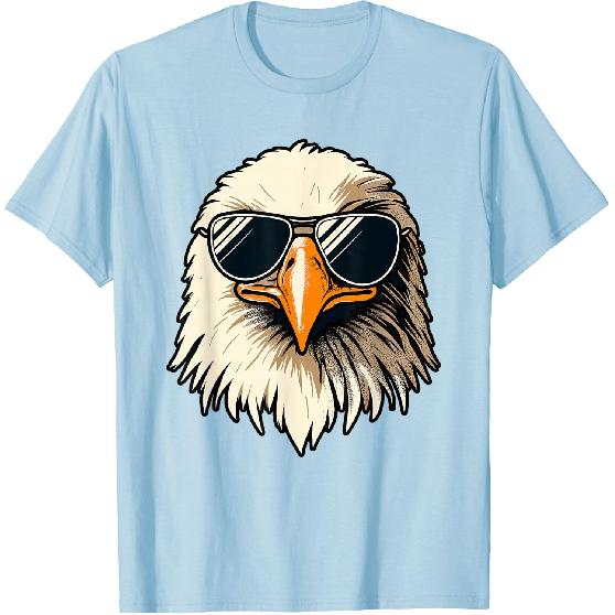 Bald Eagle 4th of July Men Funny Eagle T-Shirt