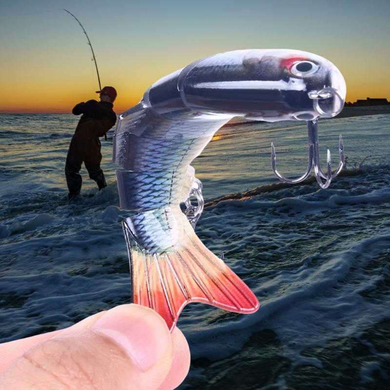 Mehrgelenkige Crankbaits 6 Segmente Hartköder Forellenköder Swimbait Minnow Angelköder Wobbler Angelausrüstung