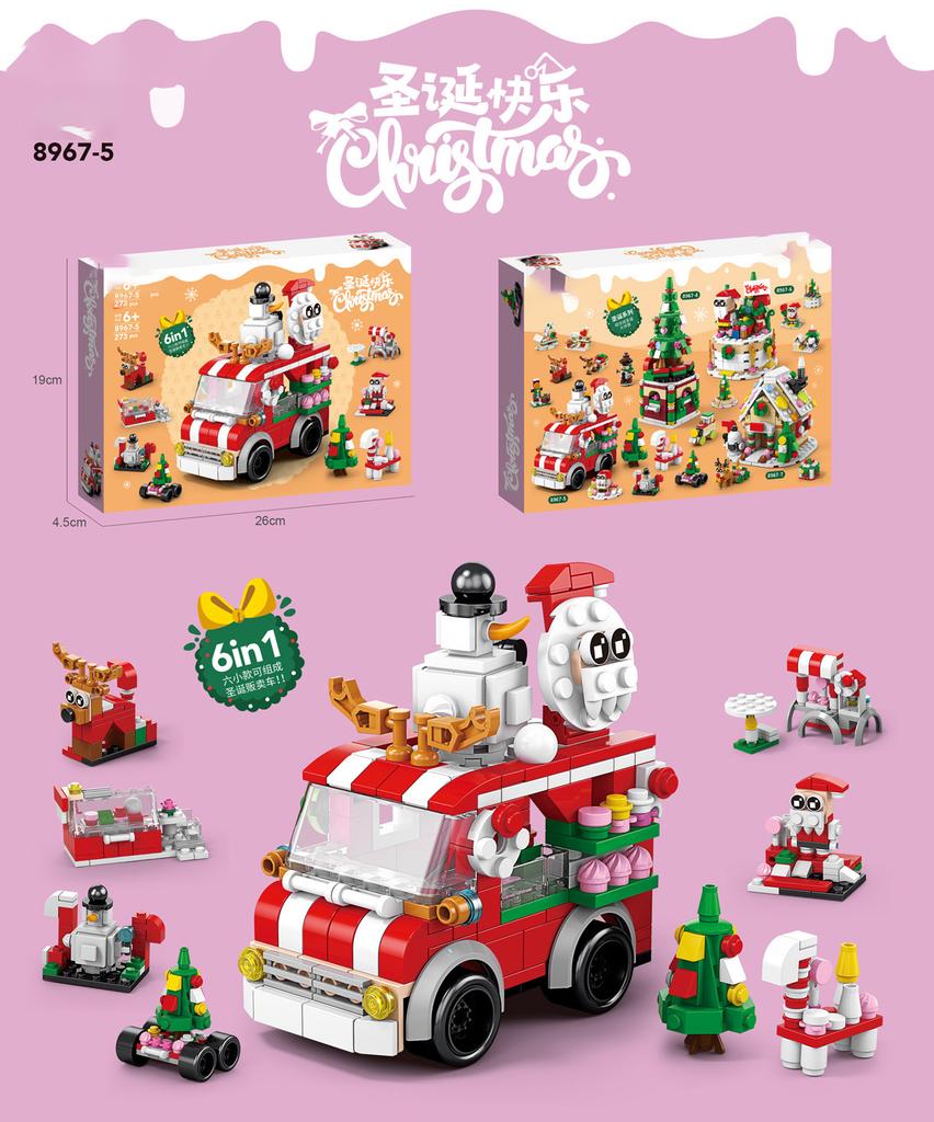 Zestaw do budowy Wioski Świątecznej Domek na drzewie klocki moc Zabawki dla Dzieci Dziewczynek od 6 do 12 Lat klocki cząsteczkowe prezent