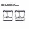 5pcs Easy Installation Metal Replacement Buckle Square Center Bar Single Prong Buckle  Leather Craft