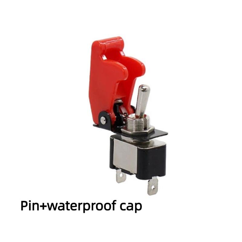 1Pcs 12V 20A Red Cover SPST ON/Off 2Pin Heavy Duty Rocker Toggle Switch For Racing Auto Car ATV UTV Golf Cart Truck Boat