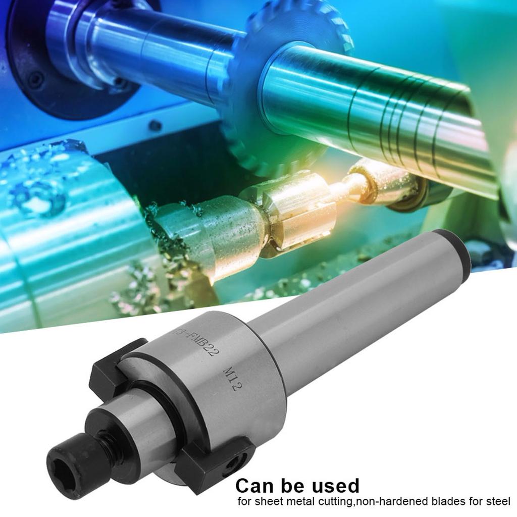 M12 Gewinde Kegel Fräsdorn Fräsdorn Kegel Werkzeughalter 138mm Länge 22mm Nut MT3FMB22