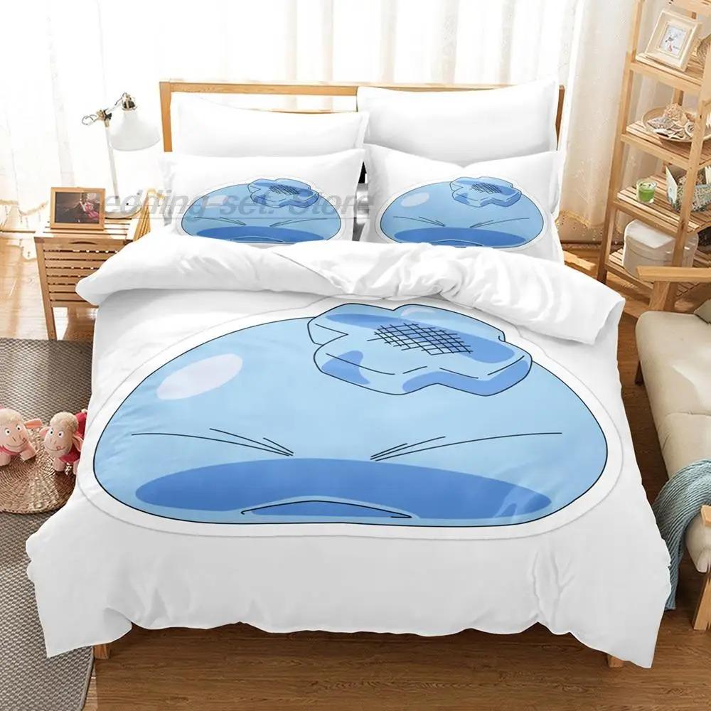 Ten Czas Kiedy Odrodziłem się jako Śluz Pościel Zestaw Pojedynczy Bliźniak Pełny Queen King Size Zestaw do Łóżka Aldult Dzieci Druk 3D Anime Kreskówka