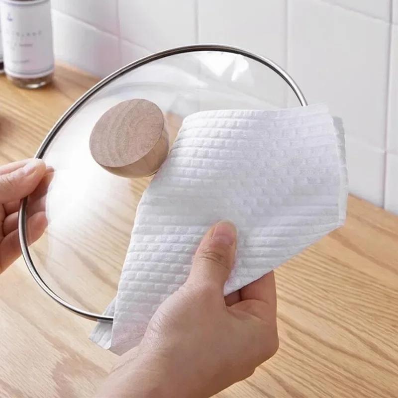 Kitchen Disposable Rags Non-Woven Reusable Cleaning Cloths Household Washing Towels Dishcloths Rag Wipes Cloth Cleaner Tools