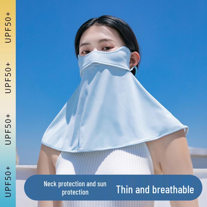 Blush Eye Corner 3D Sunscreen Mask: Breathable, UV-Protective Nylon Ice Silk for Summer Women